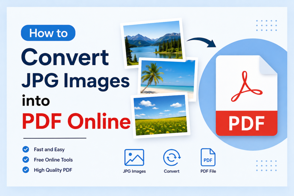 How to Convert JPG Images Into PDF Online